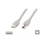 Logilink USB 2.0 savienojuma kabelis USB-A–USB-B, USB A vīriskais, USB B vīriskais