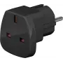 Wentronic Goobay ceļojumu adapteris, melns - Lielbritānijas kontaktligzda > F tips (F tips, CEE 7/7) (94271)