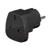 Wentronic Goobay ceļojumu adapteris, melns - Lielbritānijas kontaktligzda > F tips (F tips, CEE 7/7) (94271)