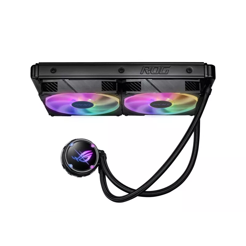 ASUS ROG STRIX LC II 280 ARGB Procesora universālais šķidruma dzesētājs 14 cm Melns 1 gab.