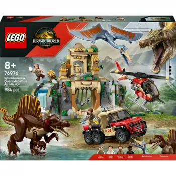 LEGO JURASSIC WORLD 76976 Spinosaurus & Quetzalcoatlus Air Mission