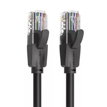 UTP CAT6 Vention tīkla kabelis IBEBN RJ45 Ethernet 1000Mbps 15m (melns)