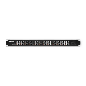 Patch panel QOLTEC 54478 12 ports PoE melns