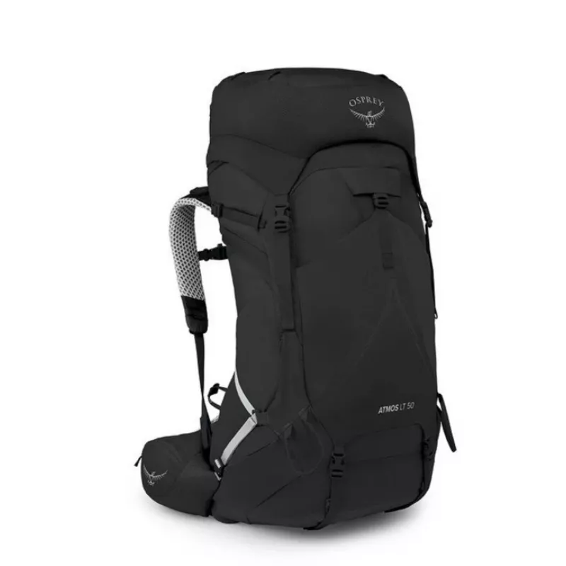 Pārgājienu mugursoma Osprey Atmos AS LT 50 Melns L/XL — vīriešu, 50 l ietilpība