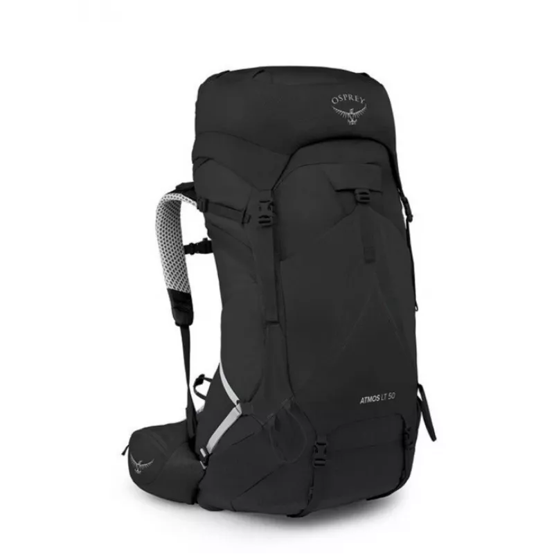 Pārgājienu mugursoma Osprey Atmos AS LT 50 Melns L/XL — vīriešu, 50 l ietilpība