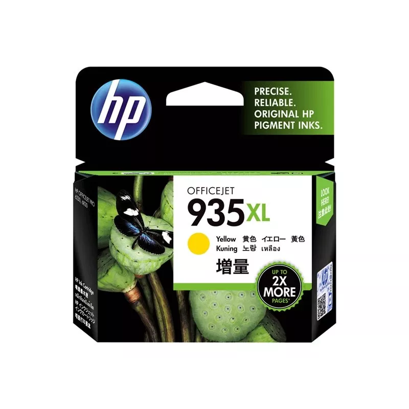 HP 935XL oriģinālā tintes kasetne C2P26AE BGY dzeltena augstas ietilpības 825 lapas 1 gab.