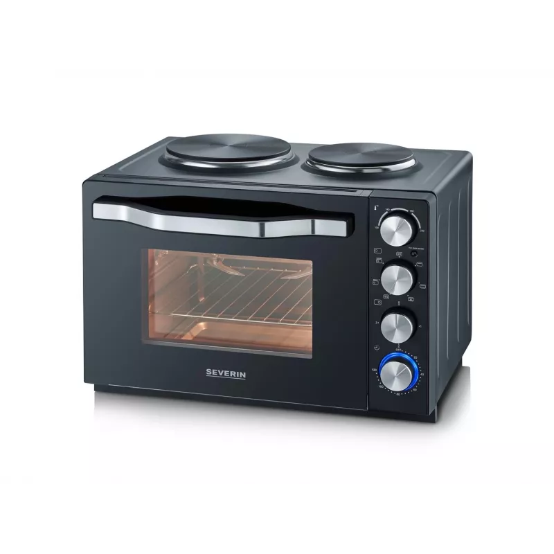 Severin TO 2073 XXL tostera krāsns 60 L 2200 W melna ar grilu