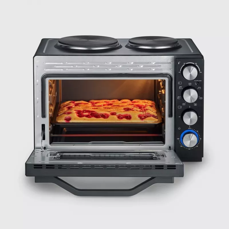 Severin TO 2073 XXL tostera krāsns 60 L 2200 W melna ar grilu