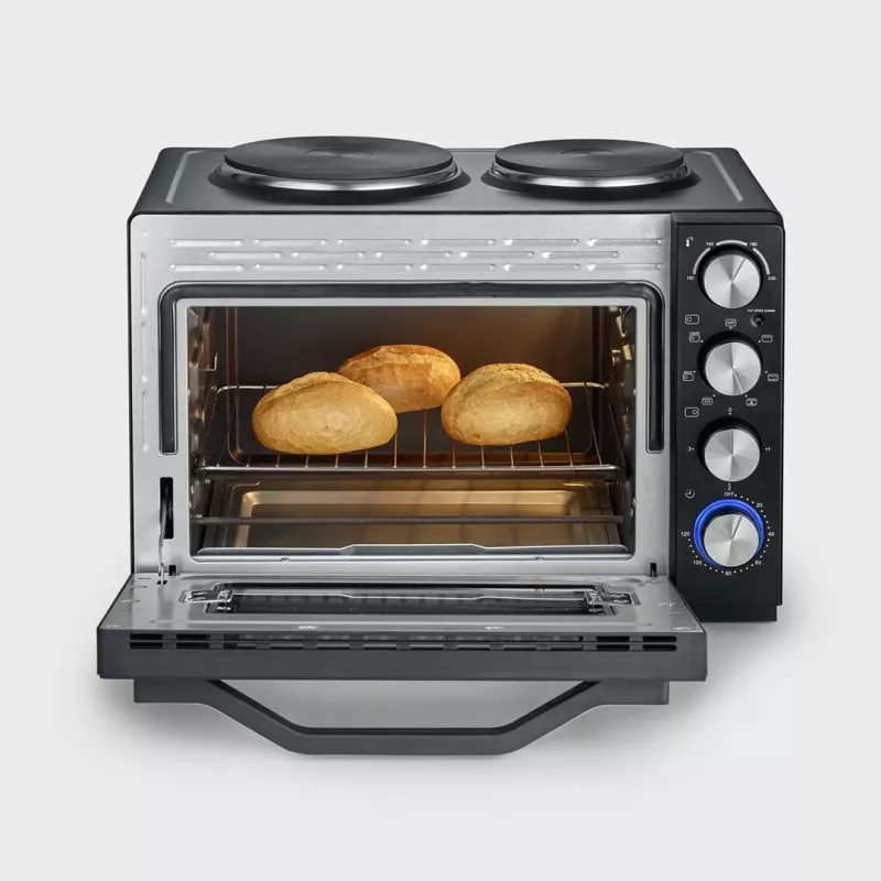 Severin TO 2073 XXL tostera krāsns 60 L 2200 W melna ar grilu