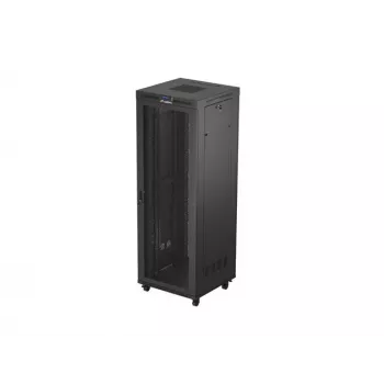 LANBERG FF01-8847-23BL grīdas stāvošais rack skapis 19 collu 47U 800x800 melns
