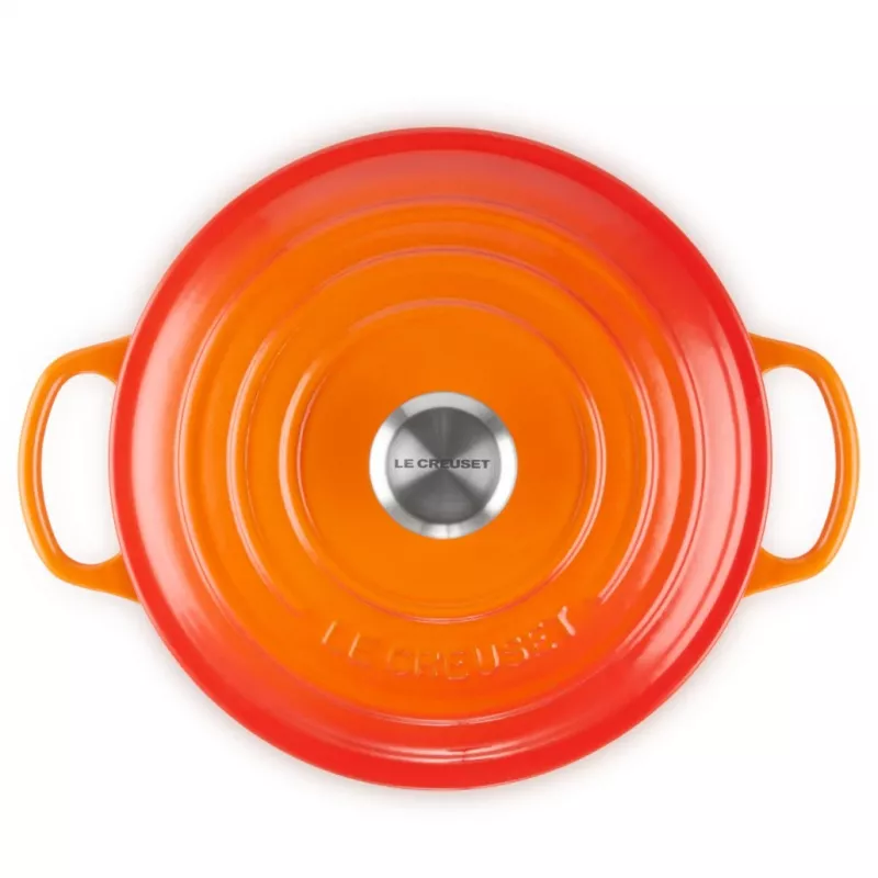 Le Creuset Signature cepešpanna 22cm sarkana