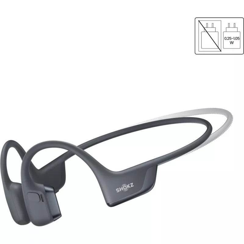 SHOKZ OpenRun Pro 2 Mini austiņas bezvadu, aizauss, sportam, Bluetooth, melnas