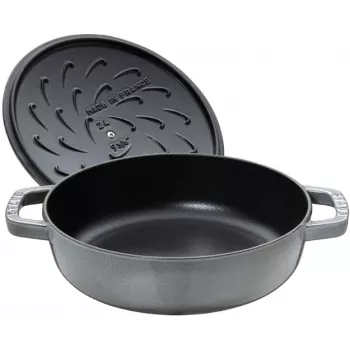 Dziļa panna ar vāku STAUB 28 cm 40511-470-0