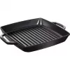 Grila panna Staub 40511-683-0 Taisnstūra Melna 348x280x43 mm