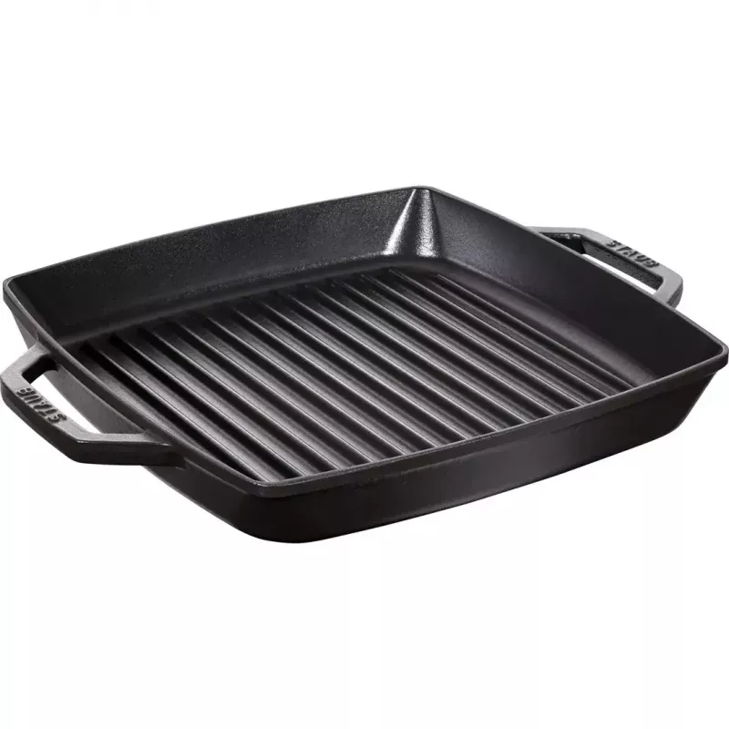 Grila panna Staub 40511-683-0 Taisnstūra Melna 348x280x43 mm