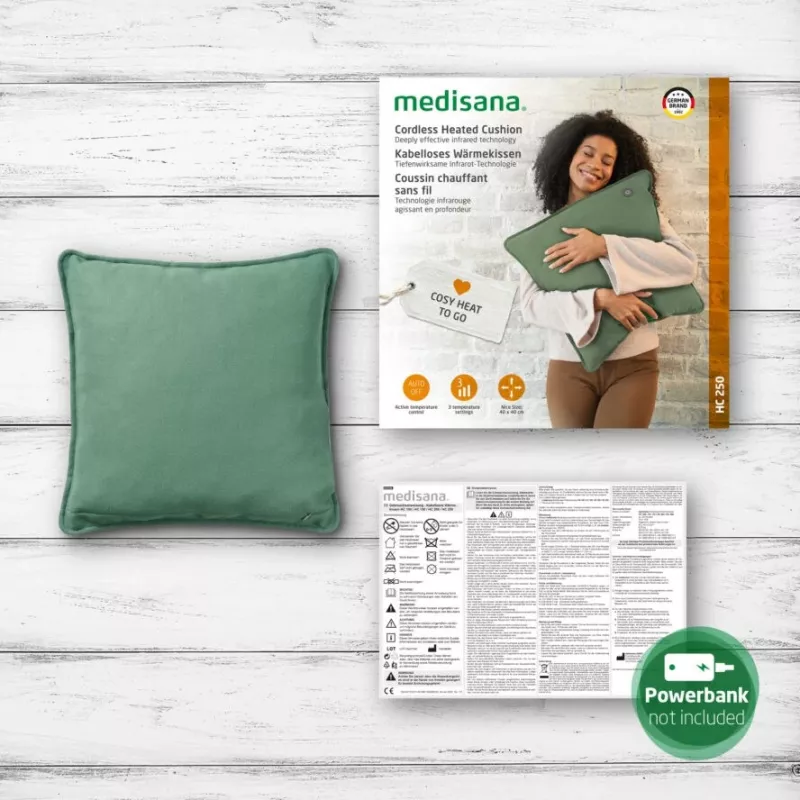 Medisana HC 250 Interior Line elektriskais spilvens (zaļš)