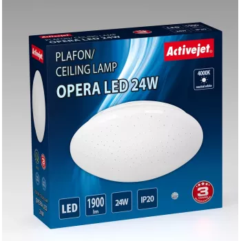 Mūsdienīgs LED griestu plafons Activejet OPERA LED 24W