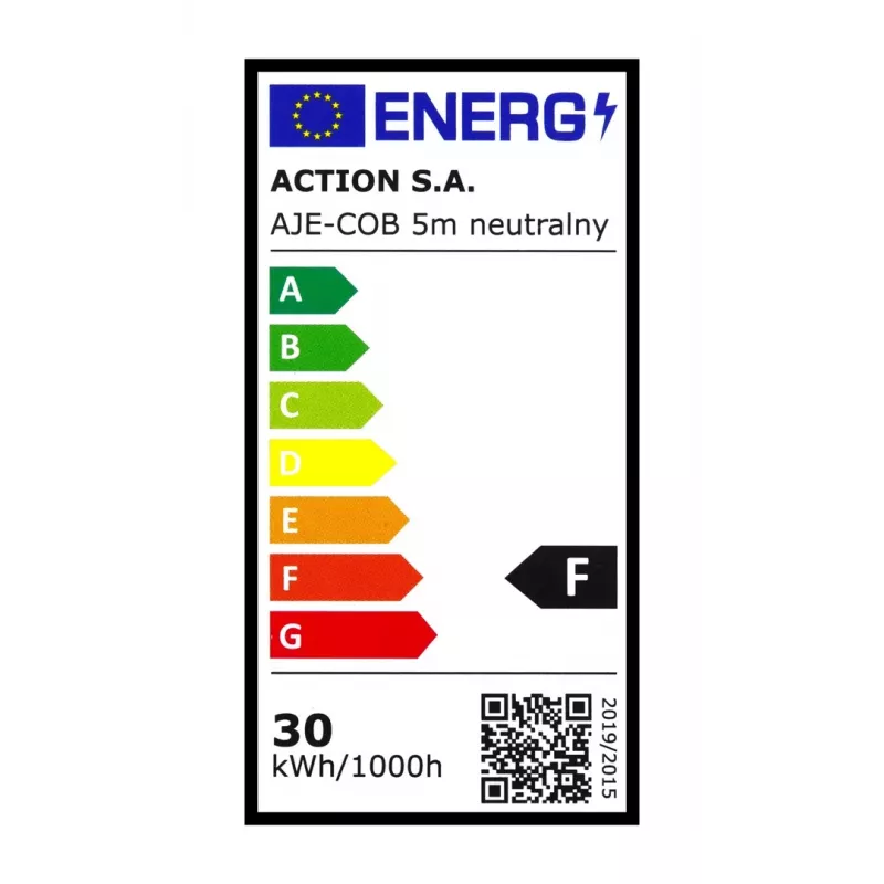 Activejet AJE-COB 5m neut LED lentes gaisma Universāla LED lente Iekštelpām