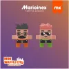 Rotaļlietu konstruēšanas bloki Marioinex Blocks Waffle mini Atkritumu mašīna 14 gab. 903131