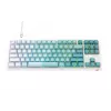 Havit KB901L spēļu tastatūra balta un zaļa USB vadu RGB LED