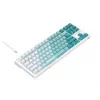 Havit KB901L spēļu tastatūra balta un zaļa USB vadu RGB LED