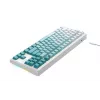 Havit KB901L spēļu tastatūra balta un zaļa USB vadu RGB LED