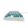 Havit KB901L spēļu tastatūra balta un zaļa USB vadu RGB LED