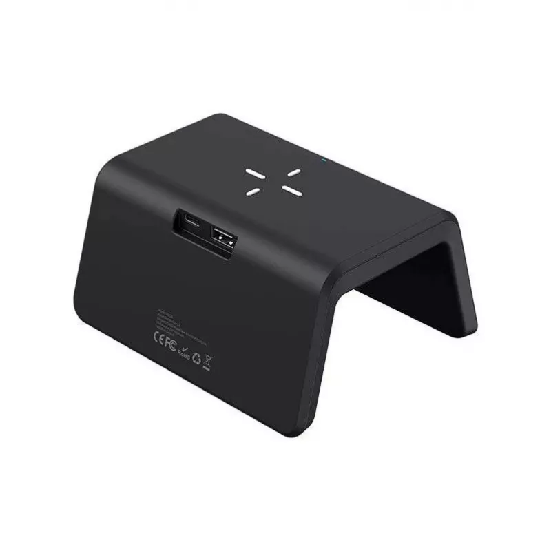 Bezvadu lādētājs Havit W320 melns, ātrā uzlāde, USB, saderīgs