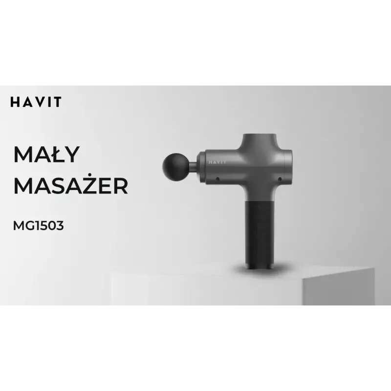 Havit MG1503 pistoles formas roku masieris ar sitiena un vibrācijas masāžu
