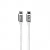 Havit CB6290 USB Type C to USB Type C kabelis 1 m 10 Gbit/s pelēks balts