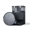 Robot vacuum Ecovacs Deebot X8 Omni — melns, 5200 mAh baterija, 128 min darbības laiks, putekļu maiss 0,22 L, mitrā slaucīšana, automātiskā bāzes stacija