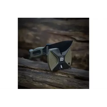 Taktiskais nazis 101 INC Model 9242 fiksēta asmens, nerūsējošais tērauds 3Cr13, 120 mm asmens, zaļš rokturis, maksts