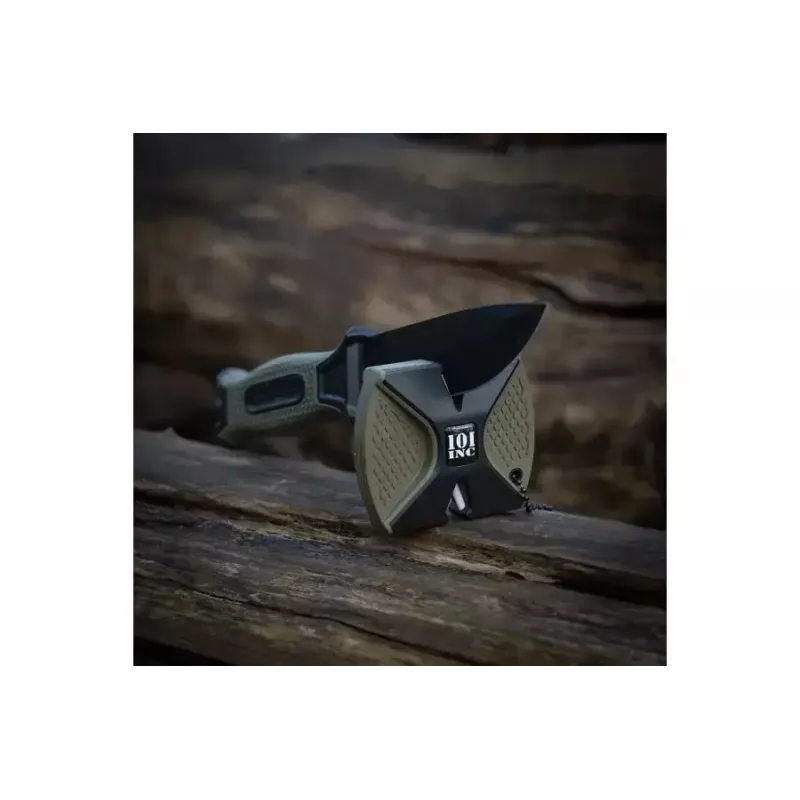 Taktiskais nazis 101 INC Model 9242 fiksēta asmens, nerūsējošais tērauds 3Cr13, 120 mm asmens, zaļš rokturis, maksts