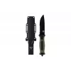 Taktiskais nazis 101 INC Model 9242 fiksēta asmens, nerūsējošais tērauds 3Cr13, 120 mm asmens, zaļš rokturis, maksts