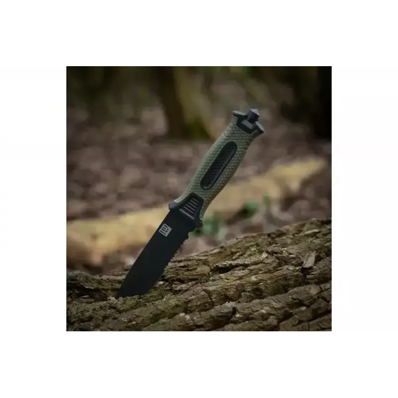 Taktiskais nazis 101 INC Model 9242 fiksēta asmens, nerūsējošais tērauds 3Cr13, 120 mm asmens, zaļš rokturis, maksts
