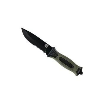 Taktiskais nazis 101 INC Model 9242 fiksēta asmens, nerūsējošais tērauds 3Cr13, 120 mm asmens, zaļš rokturis, maksts