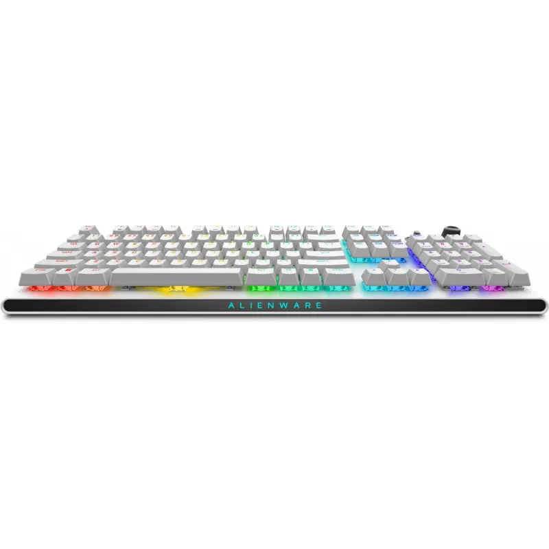 Dell | Alienware Tri-Mode AW920K | Bezvadu spēļu tastatūra | Bezvadu | RGB LED apgaismojums | US | Bluetooth | Lunar Light | Ciparu bloks | CHERRY MX Red | Bezvadu savienojums