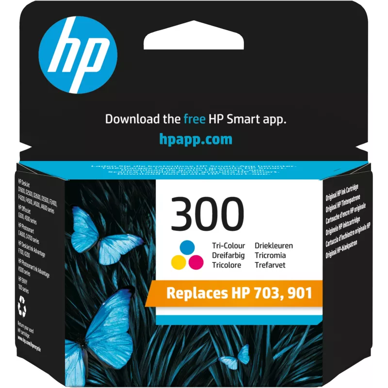 HP 300 tintes krāsu Vivera 4 ml Deskjet D2560 F4280 All-in-One (ML)