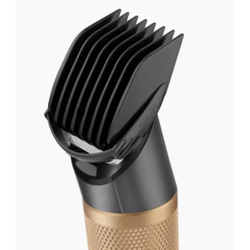 Hair Trimmer BaByliss E987E Gold Granite — uzlādējams Li-Ion, 8 garuma soļi, 0,6 mm–28 mm, ūdensizturīgs