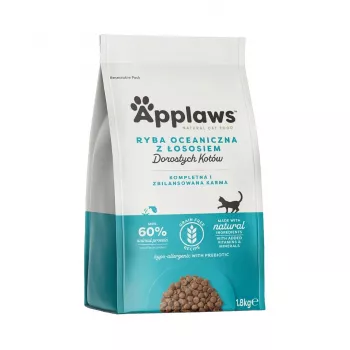 APPLAWS Adult Ocean fish with salmon - sausā kaķu barība - 1,8kg