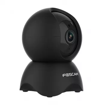 IP drošības kamera Foscam X5, spuldzes formas, 5 MP (2560×1920), Wi‑Fi & Ethernet, MicroSD līdz 256 GB, 360° pagriešana/sagāšana, 6x digitālā tālummaiņa, nakts redzamība 8 m