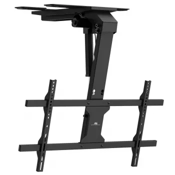 Griestu TV stiprinājums MACLEAN MC-110 T 43–86 collu televizoriem, VESA līdz 800×400, maksimālā slodze 45 kg