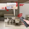 Griestu TV stiprinājums MACLEAN MC-110 T 43–86 collu televizoriem, VESA līdz 800×400, maksimālā slodze 45 kg