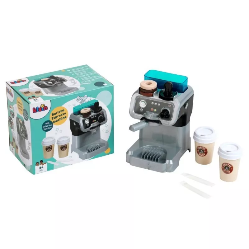 Espresso automāts KLEIN 9510 kompakts dizains, bērniem draudzīga rotaļu espresso iekārta