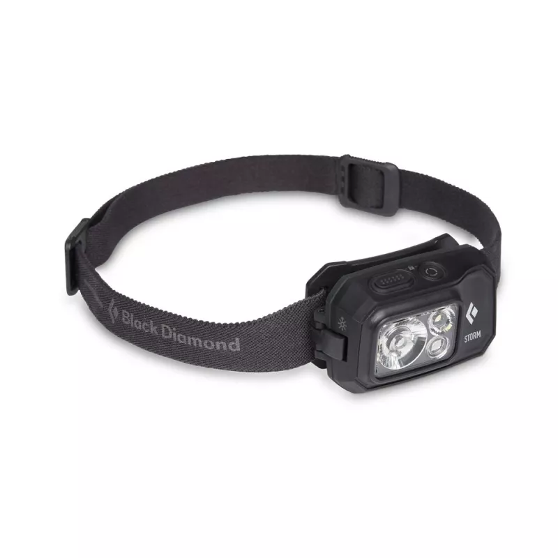 Black Diamond Storm 450 melna / sarkana galvas lukturītis