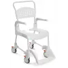 Ratiņkrēsls medpunkt ETAC Clean 55 cm ar 2 bremzēm un tualetes funkciju