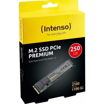 Intenso PREMIUM - SSD - 250 GB - iekšējais - M.2 2280 - PCI Express 3.0 x4 (NVMe) (3835440)