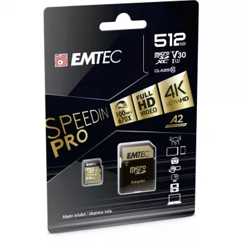 Atmiņas karte Emtec 512GB MicroSDXC UHS-I ECMSDM512GXC10SP