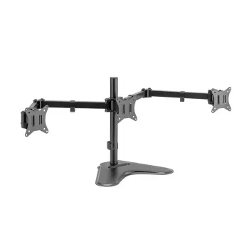 LOGILINK BP0174 Trīskāršs monitora stiprinājums 17-27 collām katras rokas garums 658 mm ar viedtālruņa turētāju alumīnija