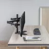 LOGILINK BP0174 Trīskāršs monitora stiprinājums 17-27 collām katras rokas garums 658 mm ar viedtālruņa turētāju alumīnija